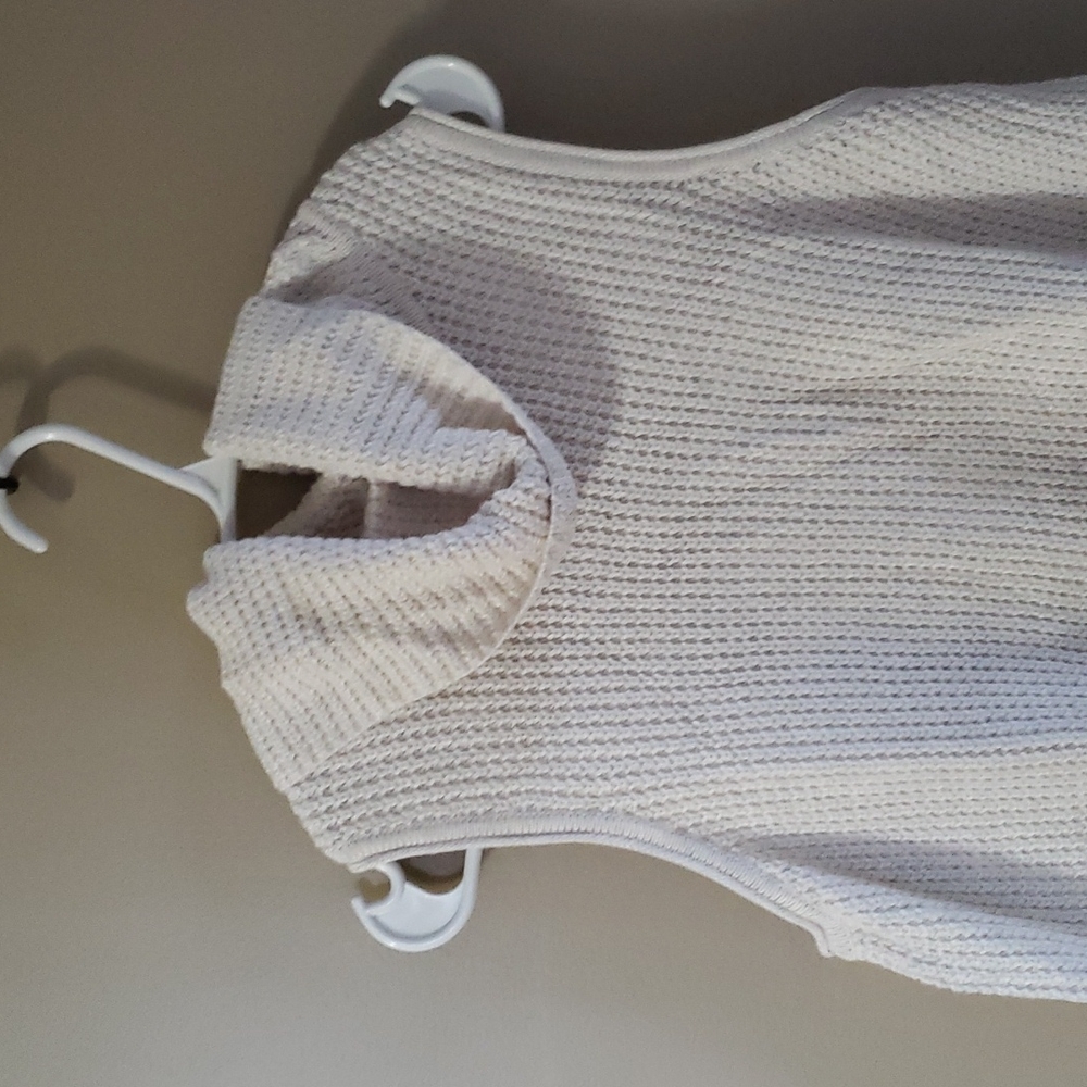 Sonoma sleeveless waffle cowl neck tunic sweater